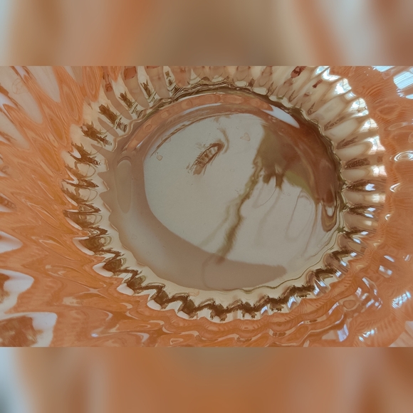 Vintage Set of 2 Fire King Iridescent Peach Bowls - Picture 3 of 6